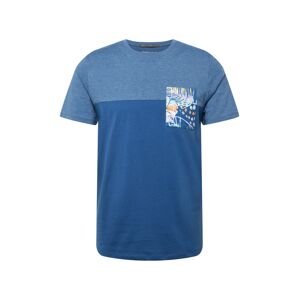 JACK & JONES Tričko 'HAZY'  modrá / modrá melírovaná