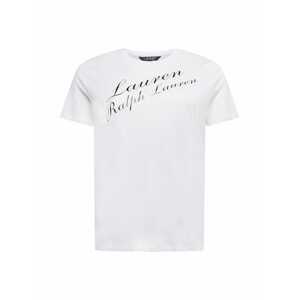 Lauren Ralph Lauren Plus Tričko 'KATLIN'  čierna / biela