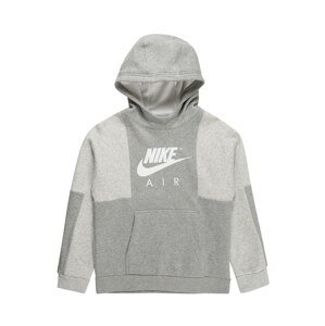 Nike Sportswear Mikina  svetlosivá / sivá melírovaná / biela