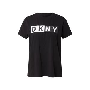 DKNY Performance Tričko  čierna / biela