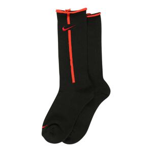 NIKE Športové ponožky  červená / čierna