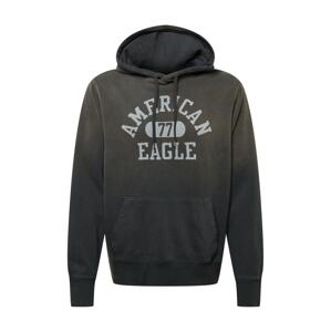 American Eagle Mikina  sivá / antracitová / čierna
