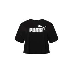 PUMA Funkčné tričko 'Plus'  čierna / biela