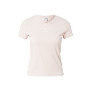 PUMA Tričko  pastelovo ružová / biela