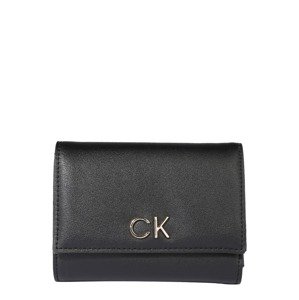 Calvin Klein Peňaženka 'Re-Lock'  zlatá / čierna