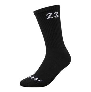 Jordan Športové ponožky  čierna / biela