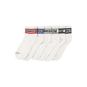 CONVERSE Ponožky  modrá / sivá / červená / čierna / biela