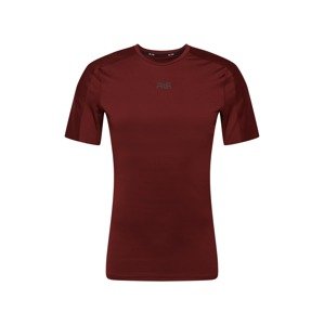 4F Funkčné tričko  karmínovo červená / čierna