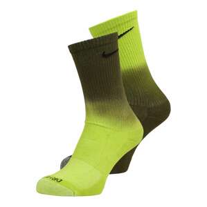 Nike Sportswear Ponožky  kaki / limetová