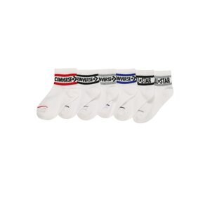 CONVERSE Ponožky 'WORDMARK'  modrá / sivá / červená / čierna / biela