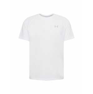 UNDER ARMOUR Funkčné tričko 'Streaker'  striebornosivá / biela