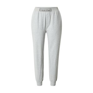 Calvin Klein Underwear Pyžamové nohavice  sivá melírovaná / čierna