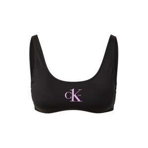 Calvin Klein Swimwear Bikinový top  ružová / čierna