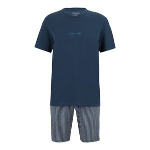 Calvin Klein Underwear Krátke pyžamo  námornícka modrá / čierna / biela