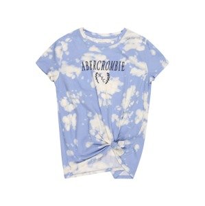Abercrombie & Fitch Tričko  modrá / tmavomodrá / biela