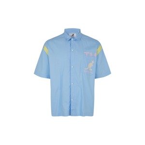 KANGOL Košeľa 'Austin'  dymovo modrá / žltá / púdrová / svetloružová
