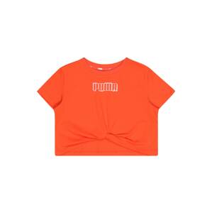 PUMA Tričko 'Alpha'  oranžová / strieborná / biela