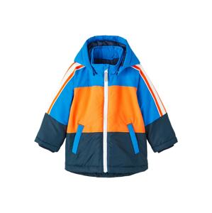 NAME IT Prechodná bunda 'Max'  námornícka modrá / nebesky modrá / oranžová / biela