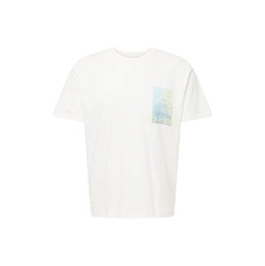 Calvin Klein Tričko 'Summer Clouds'  svetlomodrá / žltá / biela