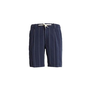 Boggi Milano Plisované nohavice  námornícka modrá / biela