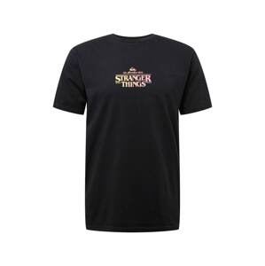 QUIKSILVER Funkčné tričko 'STRANGER THINGS'  žltá / ružová / čierna