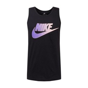 Nike Sportswear Tričko  svetlofialová / pastelovo ružová / čierna