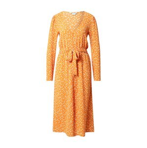 Monki Košeľové šaty  oranžová / biela