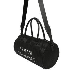 ARMANI EXCHANGE Víkendová taška  čierna / biela