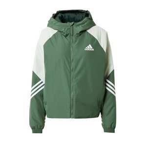 ADIDAS SPORTSWEAR Športová bunda  pastelovo zelená / tmavozelená / biela