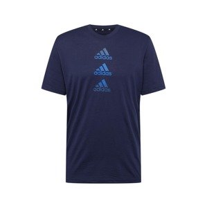 ADIDAS SPORTSWEAR Funkčné tričko 'Designed To Move Logo'  modrá / námornícka modrá