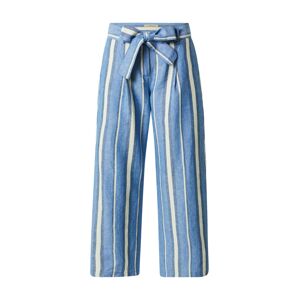 Smith&Soul Plisované nohavice  námornícka modrá / kráľovská modrá / biela