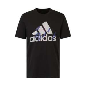 ADIDAS SPORTSWEAR Funkčné tričko 'Motion Badge of Sport Graphic'  modrá / ružová / čierna / biela