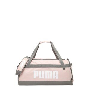 PUMA Športová taška 'Challenger'  grafitová / marhuľová / biela
