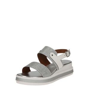 TATA Italia Remienkové sandále  sivá / strieborná