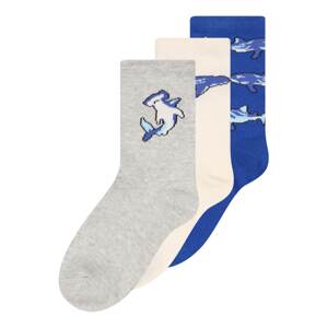 GAP Ponožky  krémová / kráľovská modrá / svetlomodrá / sivá melírovaná