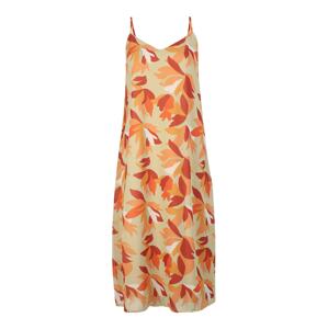 Trendyol Letné šaty  olivová / oranžová / tmavočervená / biela