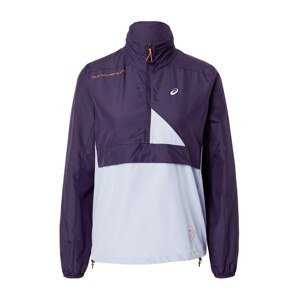 ASICS Športová bunda 'Fujitrail'  modrá / sivá / tmavofialová / oranžová