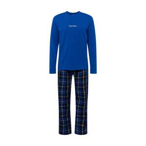 Calvin Klein Underwear Dlhé pyžamo  modrá / čierna / biela