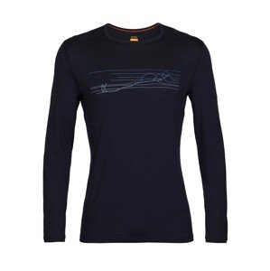 ICEBREAKER Funkčné tričko '200 Oasis Crewe'  modrá / námornícka modrá / fialová