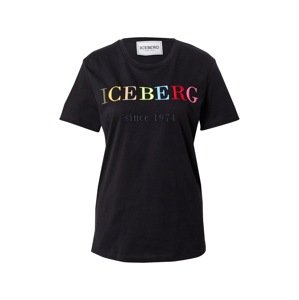 ICEBERG Tričko  zmiešané farby / čierna