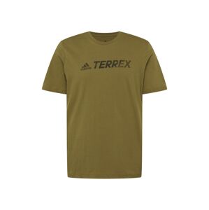ADIDAS TERREX Funkčné tričko  olivová / čierna