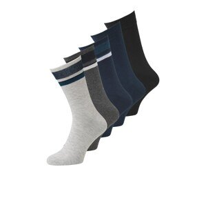 JACK & JONES Ponožky 'JOSEPH'  námornícka modrá / sivá / čierna / biela