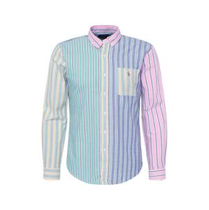 Polo Ralph Lauren Košeľa  modrá melírovaná / zelená / fialová / ružová