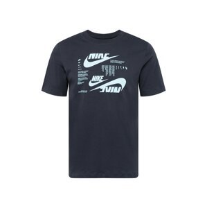 Nike Sportswear Tričko  svetlomodrá / čierna