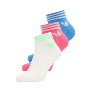 ADIDAS ORIGINALS Ponožky  modrá / neónovo zelená / ružová / biela