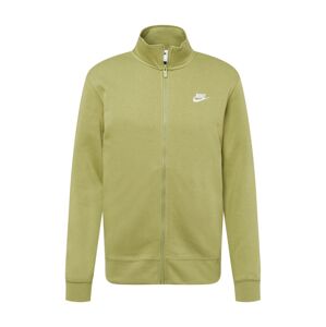 Nike Sportswear Tepláková bunda  olivová / biela
