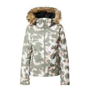 ROXY Outdoorová bunda 'JET SKI'  olivová / ružová / biela