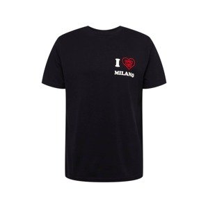 Family First Tričko 'I LOVE'  červená / čierna / biela